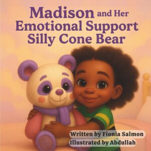 Madison and her Emotional Support Silly Cone Bear